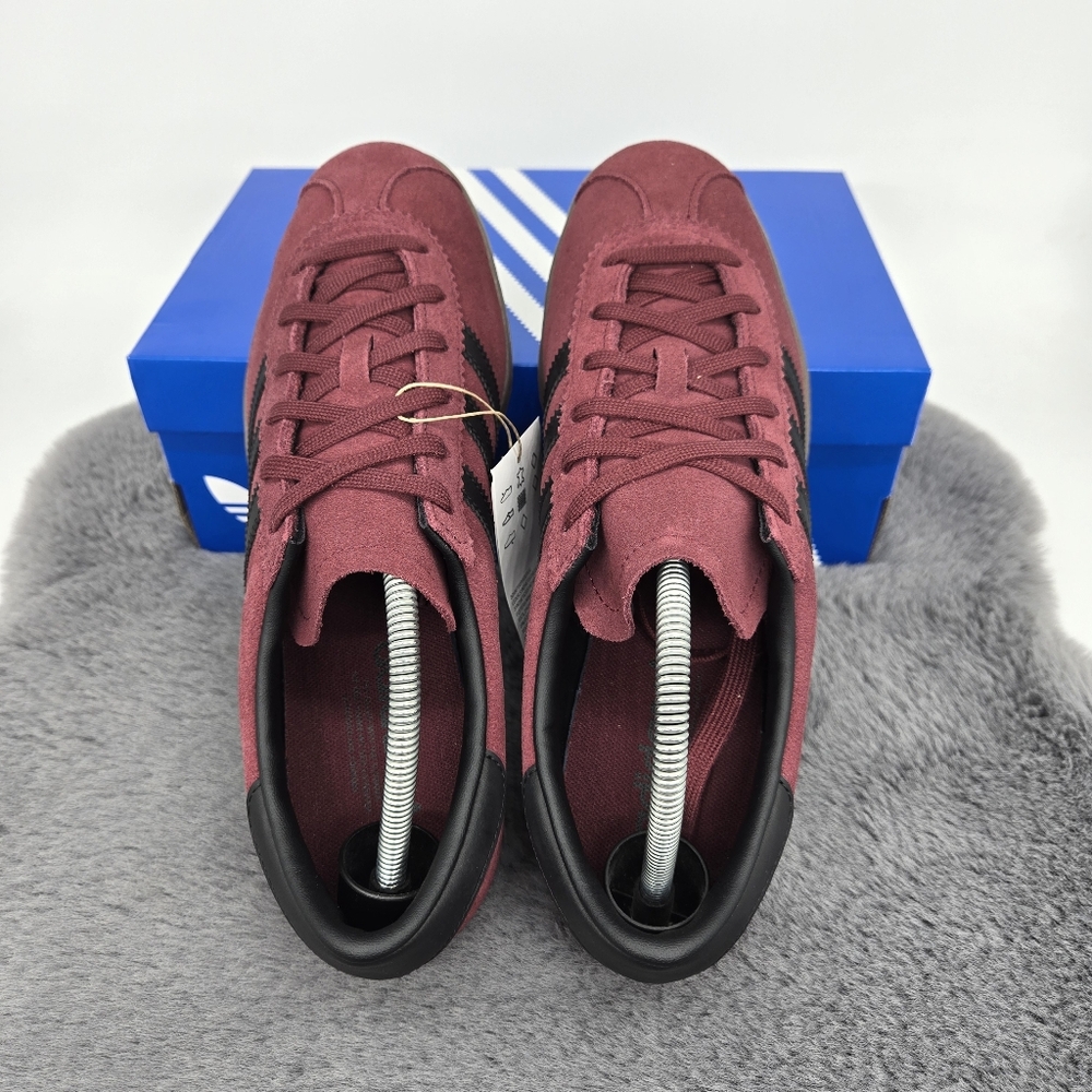 adidas Stadt Men's Suede Burgundy Shoes Size 11.5 New JQ9009 - Picture 5 of 8